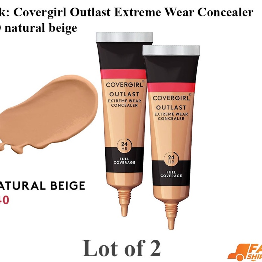 2pk: COVERGIRL Outlast Extreme Wear Concealer - Natural Beige Duo